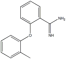 2-(2-methylphenoxy)benzene-1-carboximidamide,,结构式