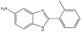 2-(2-methylphenyl)-1H-benzimidazol-5-amine 结构式