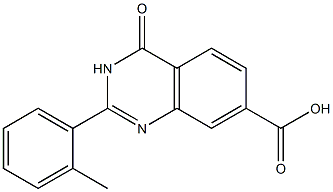 2-(2-methylphenyl)-4-oxo-3,4-dihydroquinazoline-7-carboxylic acid Structure