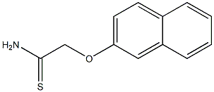 2-(2-naphthyloxy)ethanethioamide Structure