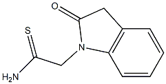 2-(2-oxo-2,3-dihydro-1H-indol-1-yl)ethanethioamide Structure