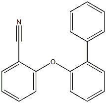 2-(2-phenylphenoxy)benzonitrile,,结构式