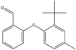 2-(2-tert-butyl-4-methylphenoxy)benzaldehyde,,结构式