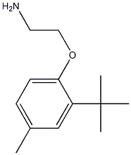 2-(2-tert-butyl-4-methylphenoxy)ethanamine Struktur