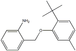 2-(2-tert-butyl-5-methylphenoxymethyl)aniline Structure
