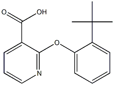 2-(2-tert-butylphenoxy)pyridine-3-carboxylic acid,,结构式