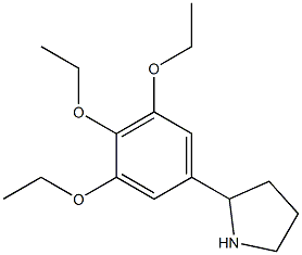 2-(3,4,5-triethoxyphenyl)pyrrolidine,,结构式