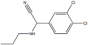 2-(3,4-dichlorophenyl)-2-(propylamino)acetonitrile Structure