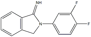 2-(3,4-difluorophenyl)-2,3-dihydro-1H-isoindol-1-imine,,结构式