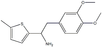 2-(3,4-dimethoxyphenyl)-1-(5-methylthiophen-2-yl)ethan-1-amine Structure