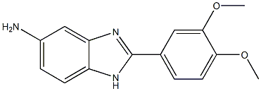2-(3,4-dimethoxyphenyl)-1H-benzimidazol-5-amine 结构式