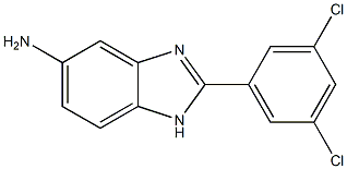 2-(3,5-dichlorophenyl)-1H-1,3-benzodiazol-5-amine 化学構造式