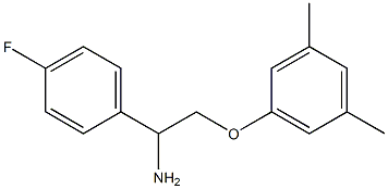 2-(3,5-dimethylphenoxy)-1-(4-fluorophenyl)ethanamine,,结构式