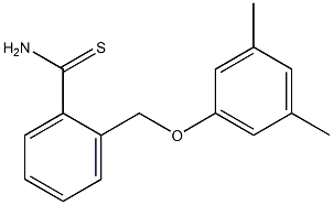 2-(3,5-dimethylphenoxymethyl)benzene-1-carbothioamide 结构式