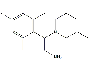 2-(3,5-dimethylpiperidin-1-yl)-2-(2,4,6-trimethylphenyl)ethan-1-amine Struktur