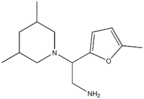 2-(3,5-dimethylpiperidin-1-yl)-2-(5-methyl-2-furyl)ethanamine 结构式