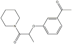 2-(3-acetylphenoxy)-1-(piperidin-1-yl)propan-1-one Structure