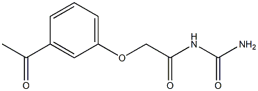 2-(3-acetylphenoxy)-N-(aminocarbonyl)acetamide Structure