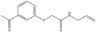 2-(3-acetylphenoxy)-N-allylacetamide,,结构式