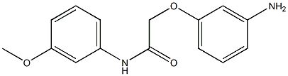 2-(3-aminophenoxy)-N-(3-methoxyphenyl)acetamide 结构式