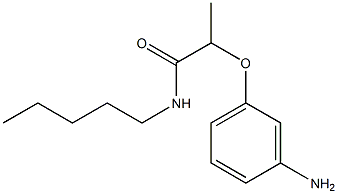 2-(3-aminophenoxy)-N-pentylpropanamide 化学構造式