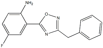 2-(3-benzyl-1,2,4-oxadiazol-5-yl)-4-fluoroaniline 结构式