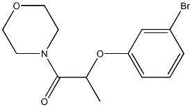2-(3-bromophenoxy)-1-(morpholin-4-yl)propan-1-one Structure