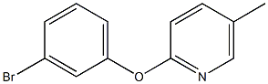 2-(3-bromophenoxy)-5-methylpyridine 化学構造式