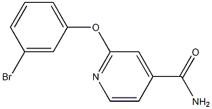 2-(3-bromophenoxy)isonicotinamide Structure