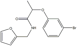 2-(3-bromophenoxy)-N-(furan-2-ylmethyl)propanamide