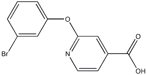 2-(3-bromophenoxy)pyridine-4-carboxylic acid Structure