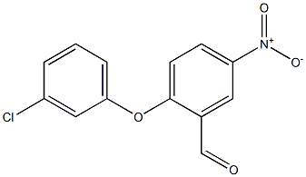 2-(3-chlorophenoxy)-5-nitrobenzaldehyde|