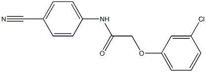 2-(3-chlorophenoxy)-N-(4-cyanophenyl)acetamide