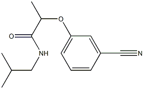 2-(3-cyanophenoxy)-N-(2-methylpropyl)propanamide|