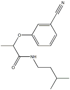 2-(3-cyanophenoxy)-N-(3-methylbutyl)propanamide|