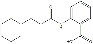 2-(3-cyclohexylpropanamido)benzoic acid,,结构式