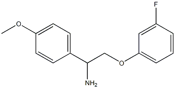 2-(3-fluorophenoxy)-1-(4-methoxyphenyl)ethanamine,,结构式