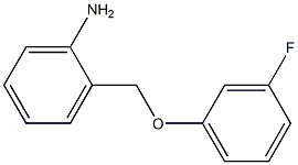 2-(3-fluorophenoxymethyl)aniline Structure
