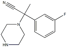 2-(3-fluorophenyl)-2-(piperazin-1-yl)propanenitrile