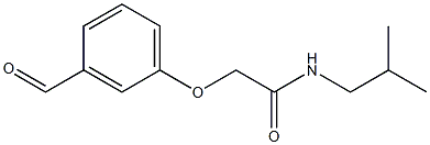 2-(3-formylphenoxy)-N-isobutylacetamide 结构式