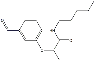 2-(3-formylphenoxy)-N-pentylpropanamide