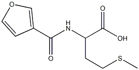 2-(3-furoylamino)-4-(methylthio)butanoic acid 化学構造式