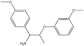 2-(3-methoxyphenoxy)-1-(4-methoxyphenyl)propan-1-amine,,结构式