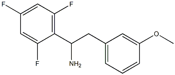 2-(3-methoxyphenyl)-1-(2,4,6-trifluorophenyl)ethan-1-amine Structure