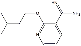 2-(3-methylbutoxy)pyridine-3-carboximidamide Structure