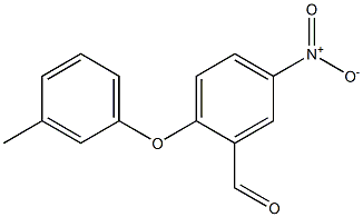 2-(3-methylphenoxy)-5-nitrobenzaldehyde Structure