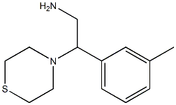 2-(3-methylphenyl)-2-(thiomorpholin-4-yl)ethan-1-amine Structure