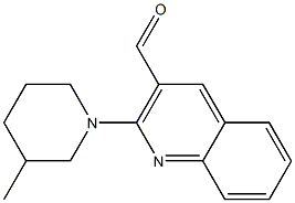 2-(3-methylpiperidin-1-yl)quinoline-3-carbaldehyde Structure