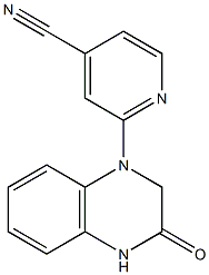 2-(3-oxo-1,2,3,4-tetrahydroquinoxalin-1-yl)pyridine-4-carbonitrile Structure