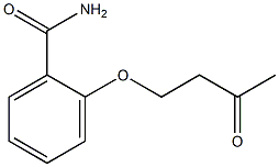 2-(3-oxobutoxy)benzamide 化学構造式